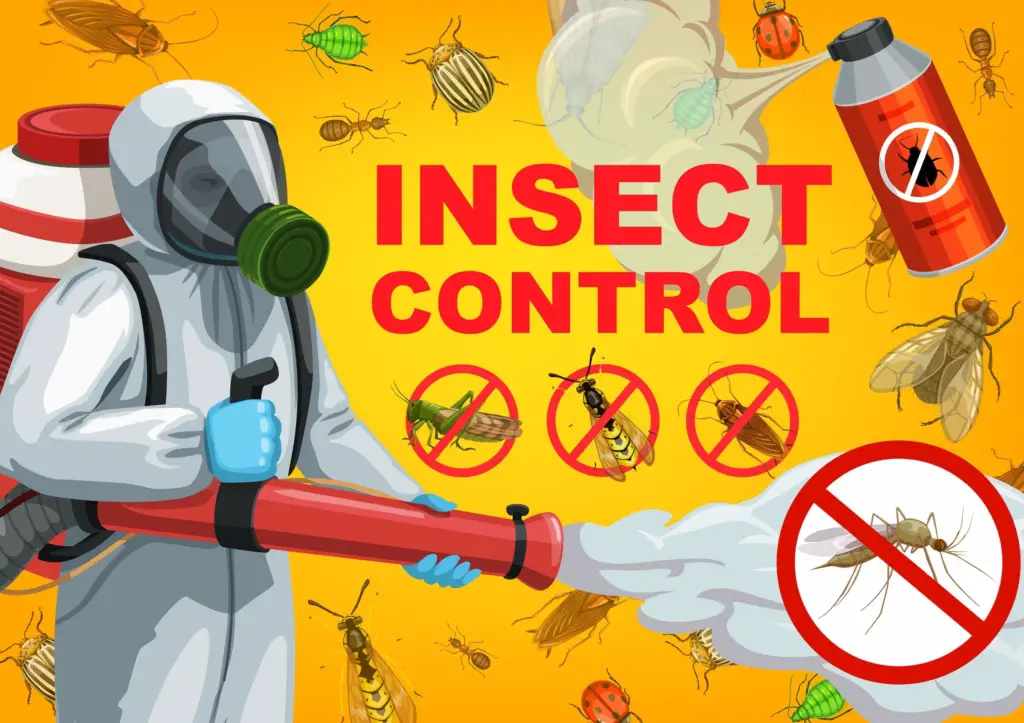 Avoid pesticides at all costs around your home.